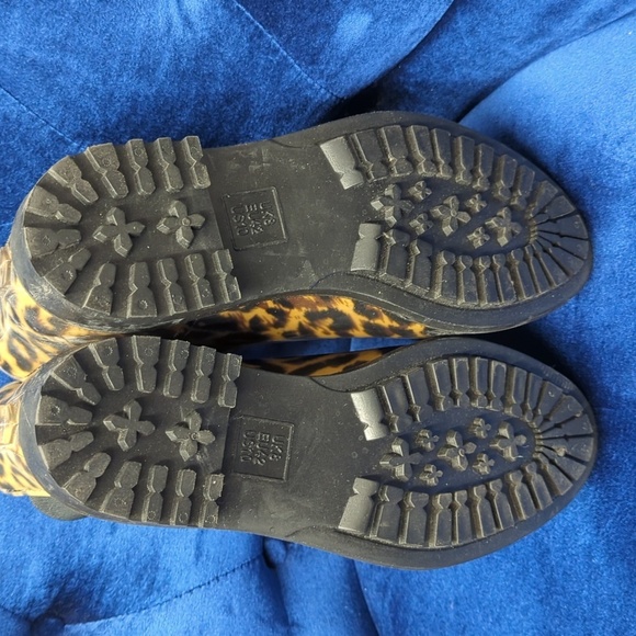 Joules Rockingham Leopard Rain Boots Chelsea Style Waterproof Wellies 10 - Picture 9 of 11